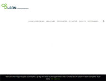 Tablet Screenshot of leancommunications.no